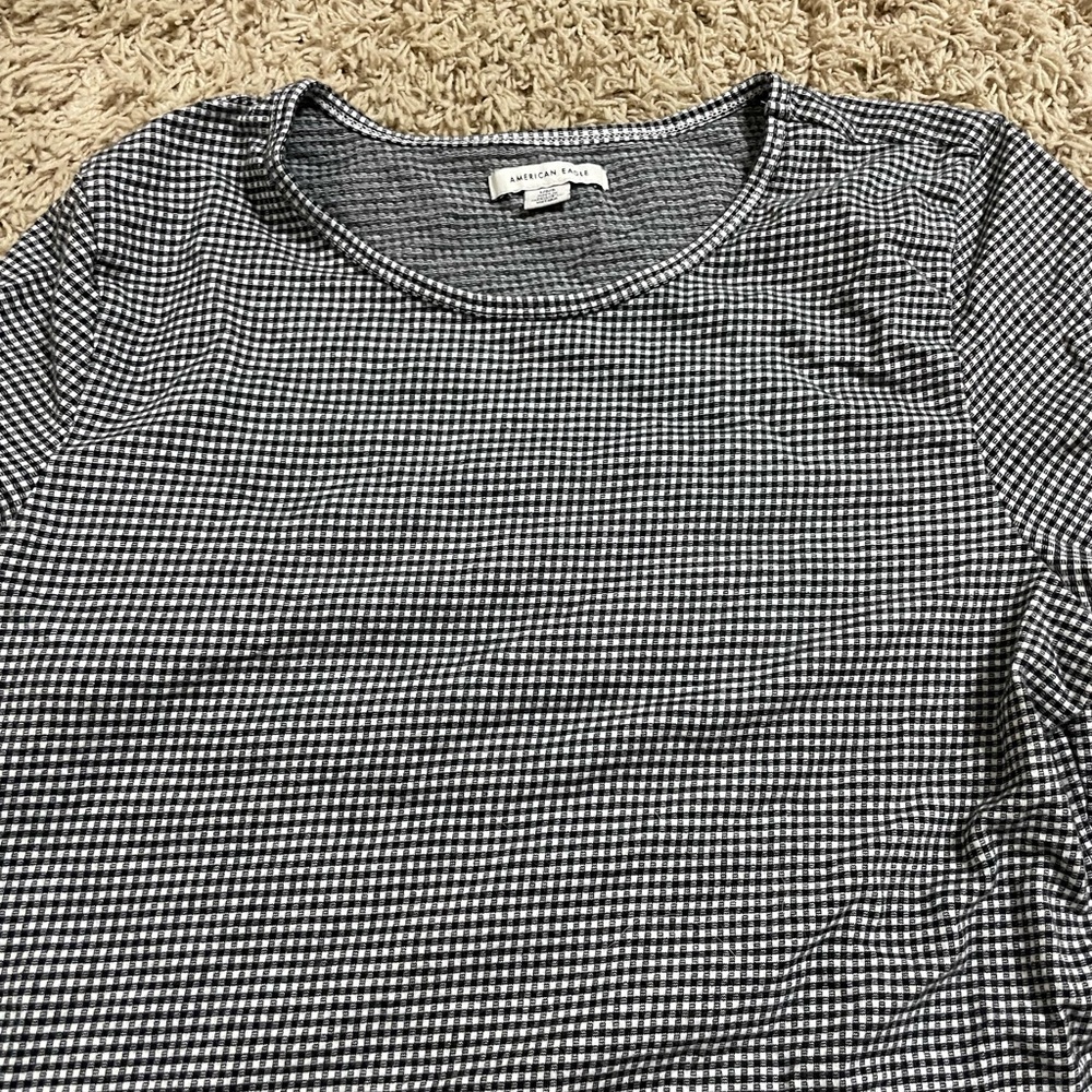 American Eagle Checkered Top